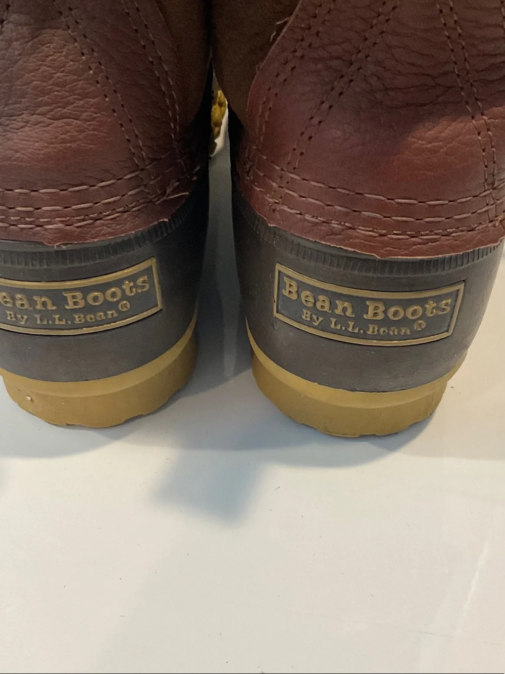 L.L. Bean Women's Brown Lace-Up Waterproof Winter Boots with Faux Fur Cuff